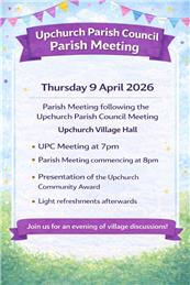 Upchurch Parish meeting 9 April 2026