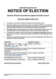Parish Council Elections