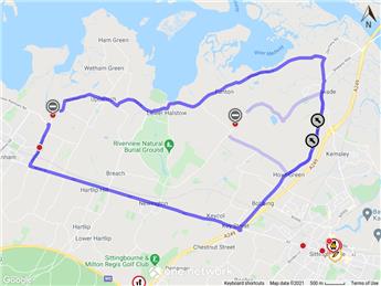 Temporary Road Closure - Otterham Quay Lane, Upchurch - 22nd November 2021